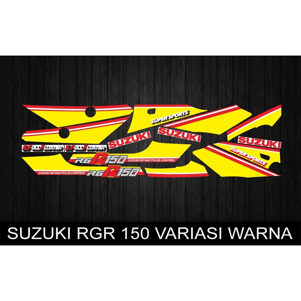 Jual STIKER STRIPING MOTOR SUZUKI RGR 150 VARIASI WARNA | Shopee Indonesia