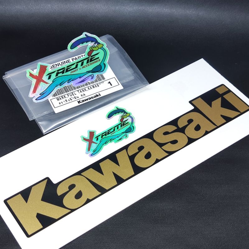 Jual Striping Stiker Tangki Ninja RR Old ZX Hitam ORIGINAL KAWASAKI
