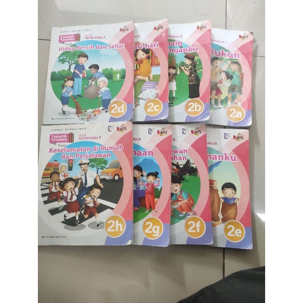 Jual paket set buku tematik terpadu kelas 2 SD k13n Erlangga | Shopee ...