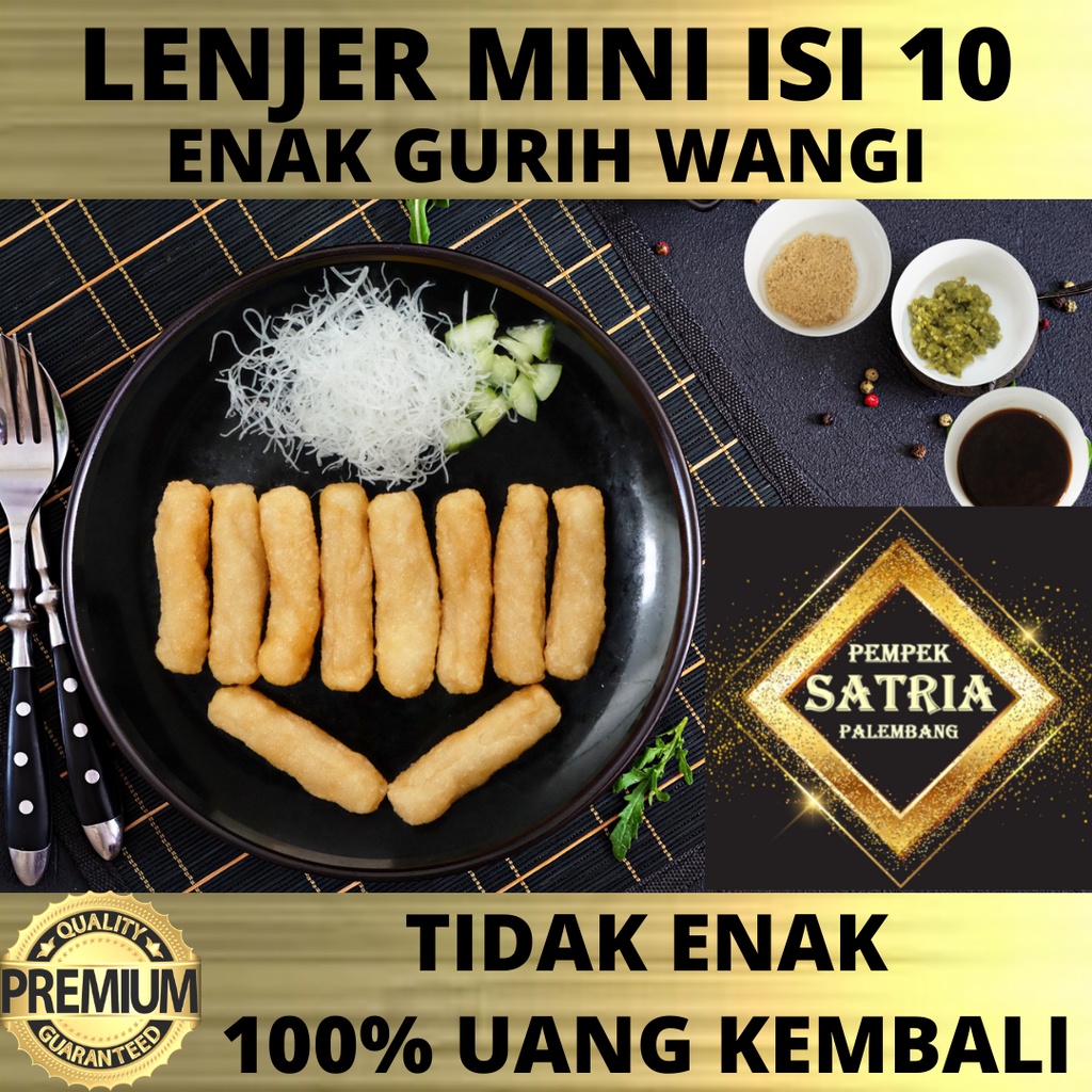 Jual Pempek lenjer kecil Frozen 10 pcs pempek satria ikan tenggiri Mpek ...