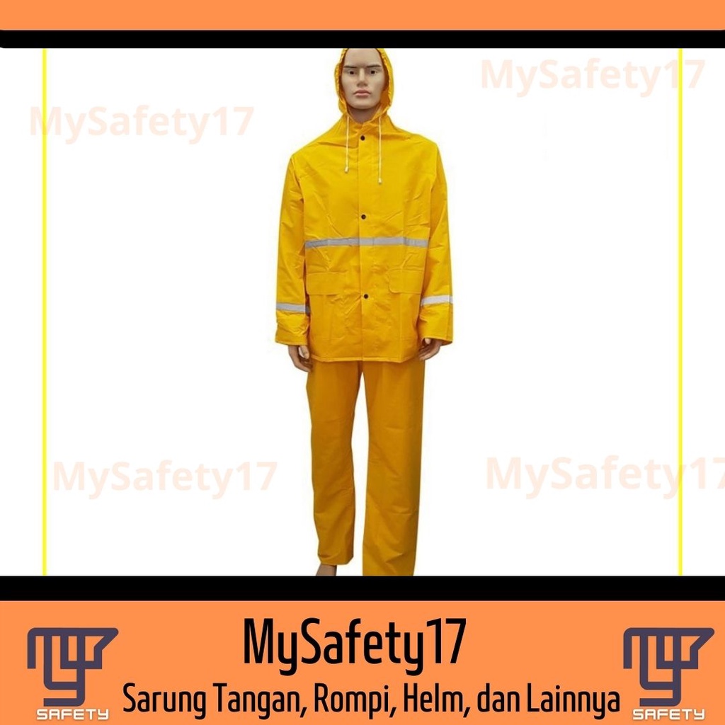 Jual Mantel Safety Jas Hujan PVC Baju Celana Scotlight Rain Suit Proyek ...