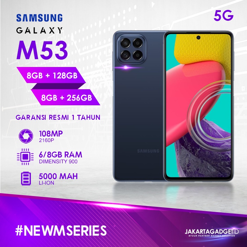 Jual Samsung Galaxy M53 [5G] 8GB+256GB Garansi Resmi Samsung 1 Tahun ...