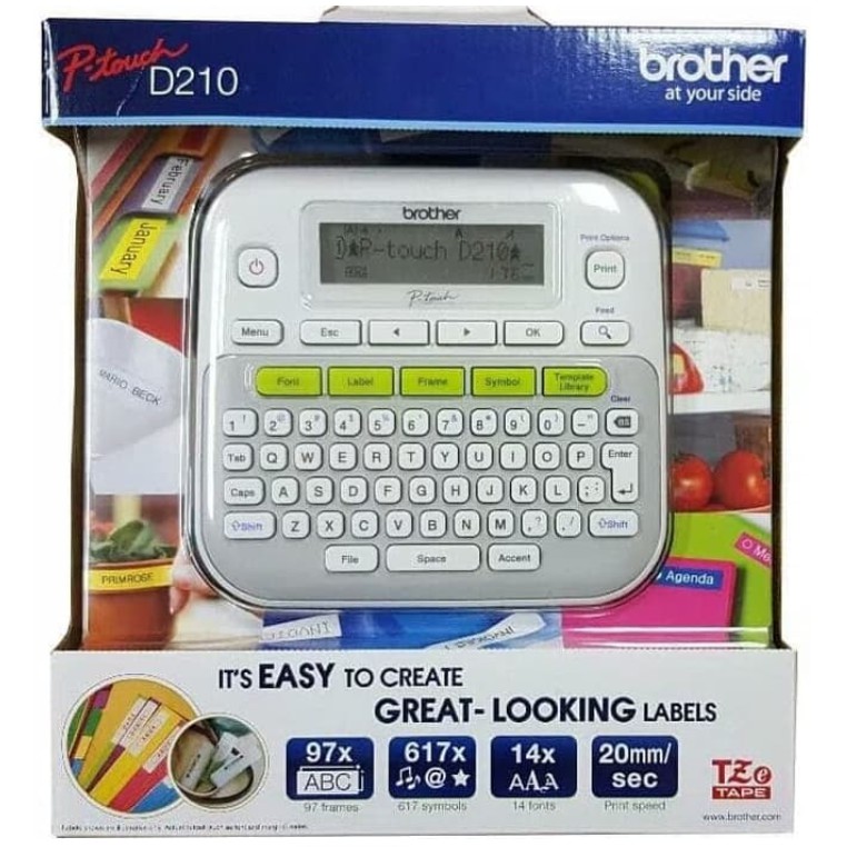 Jual Printer Label Brother PT D210 PTD210 PT-D210 P Touch pembuat label ...