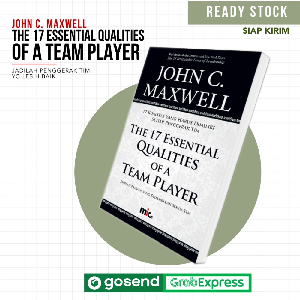 Jual Buku John C Maxwell The 17 Essential Qualities Of A Team Player John C Maxwell 2883