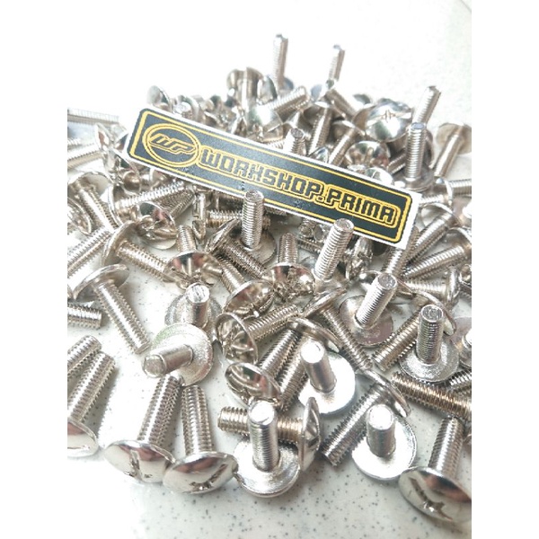 Jual BAUT COVER BODY MODEL PAYUNG BODI OBENG PLUS OBENG KEMBANG NEKEL ...