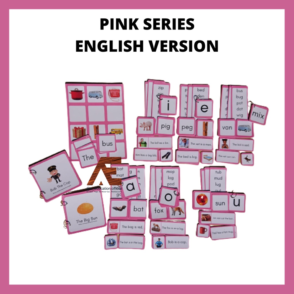 Jual PINK SERIES ENGLISH VERSION MONTESSORI | Shopee Indonesia
