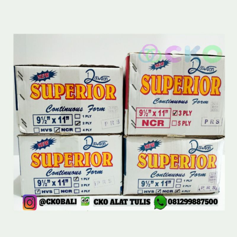 Jual Continuous Form/Kertas Nota/Kertas Faktur Superior (PRS) | Shopee ...