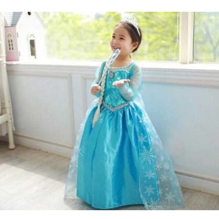 Dress 2025 frozen anak