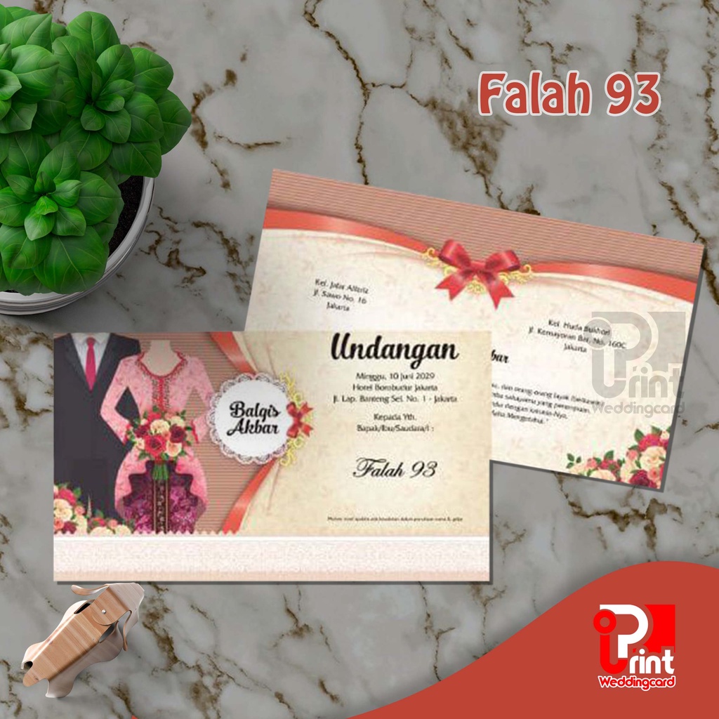 Jual Blangko Undangan Falah 93 | Blangko Undangan | Undangan Murah