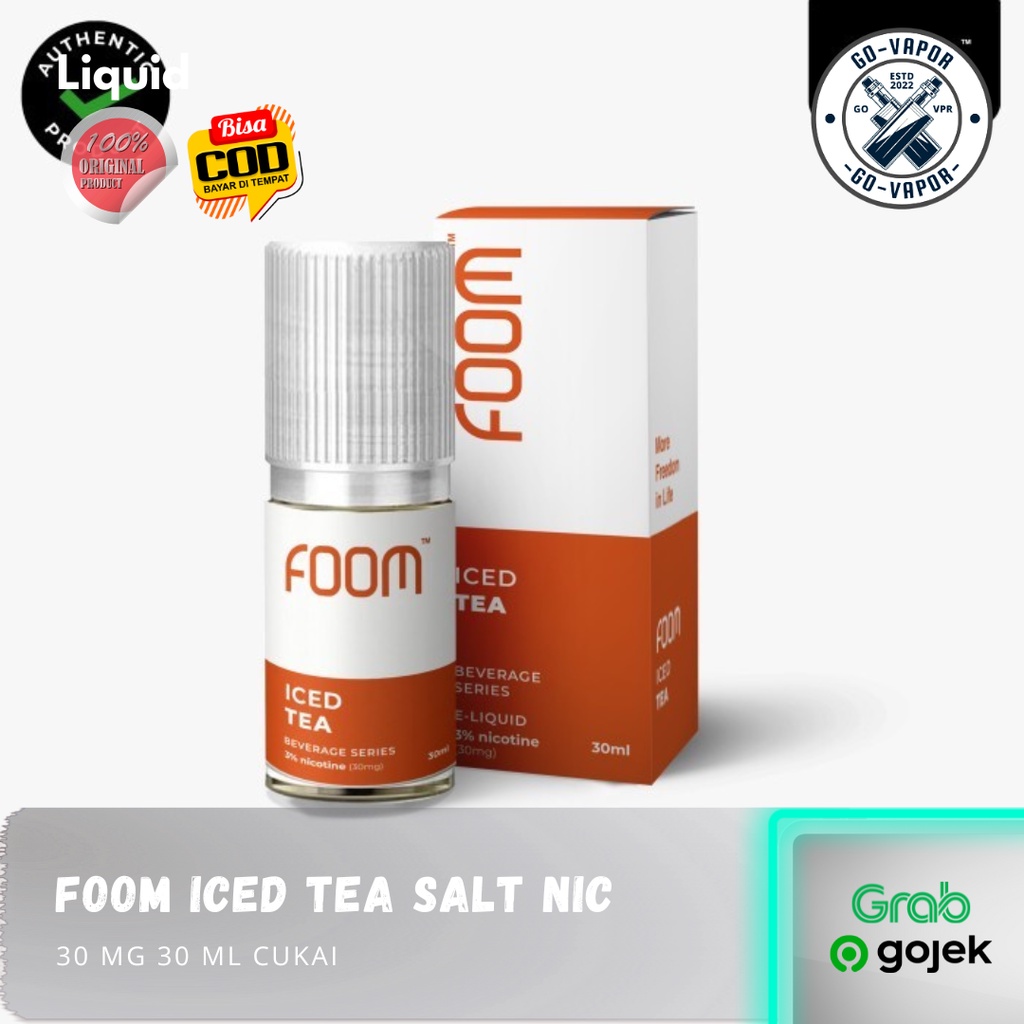 Jual Foom Iced Tea Salt Nic Mg Ml Shopee Indonesia