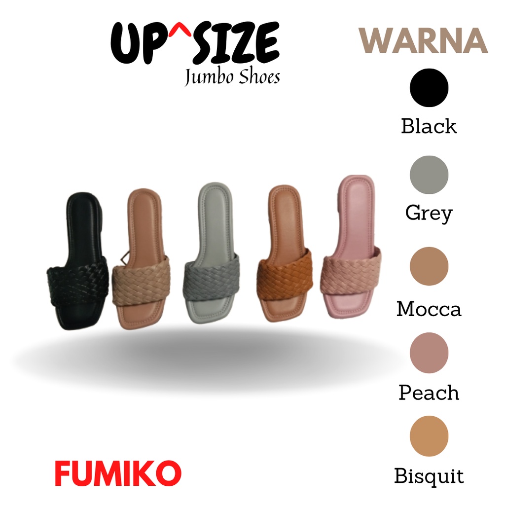 Jual Sandal Wanita Jumbo Up Size Model Fumiko | Shopee Indonesia