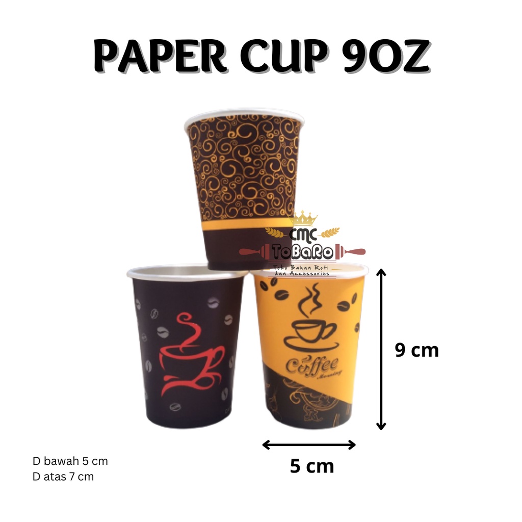 Jual Cup Kopi / Paper Cup / Gelas Kopi 9oz | Shopee Indonesia