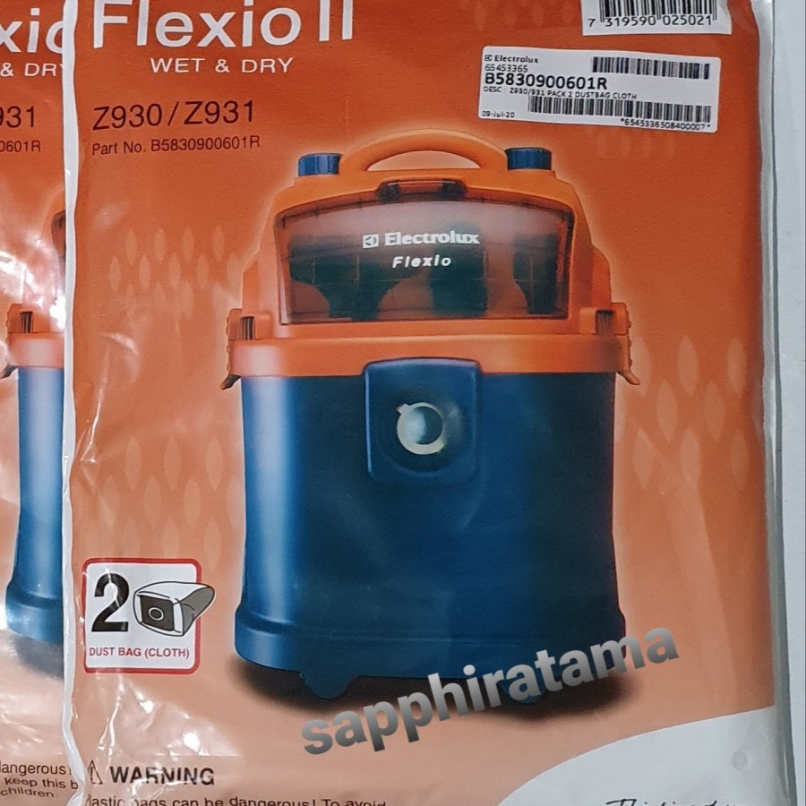 Electrolux flexio 2025 dust bag