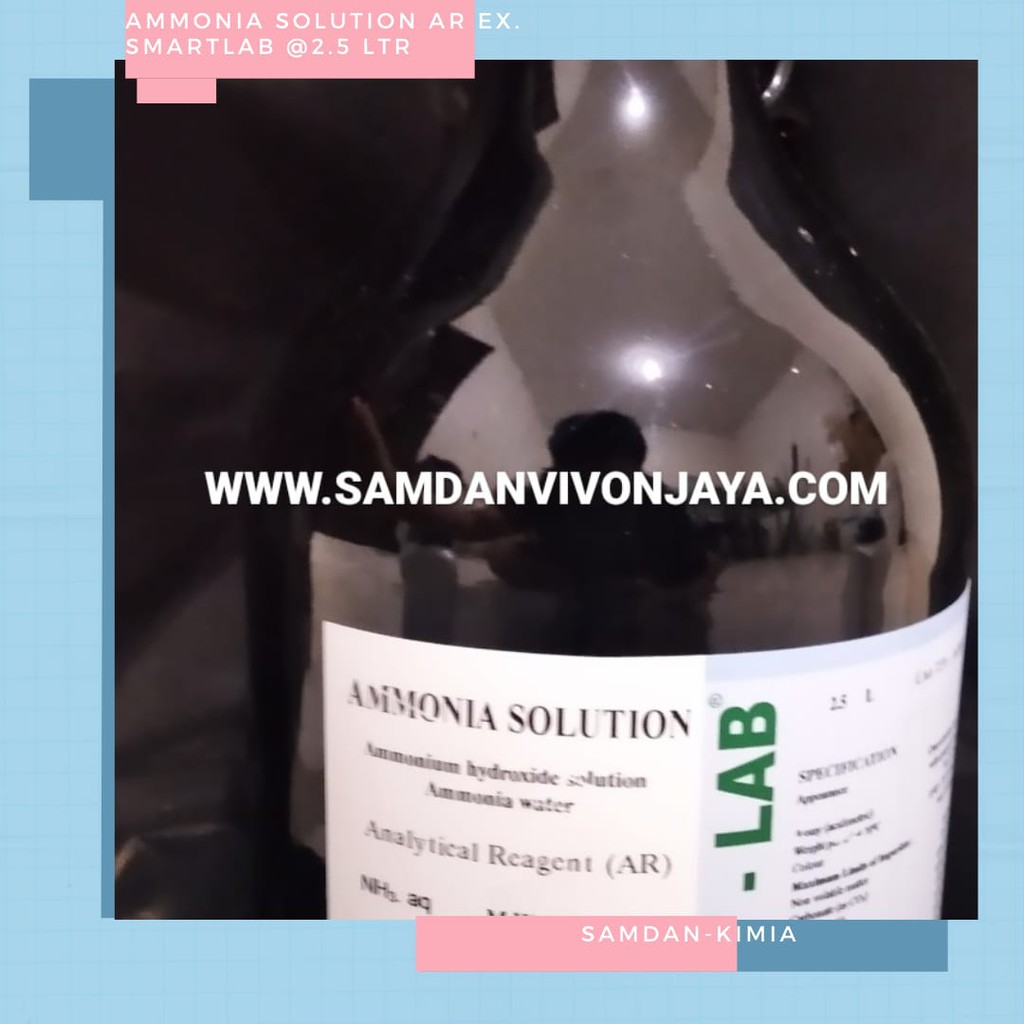 Jual AMMONIA SOLUTION-AR-Analytical Reagent-ex.Smartlab@ 2.5 LTR ...