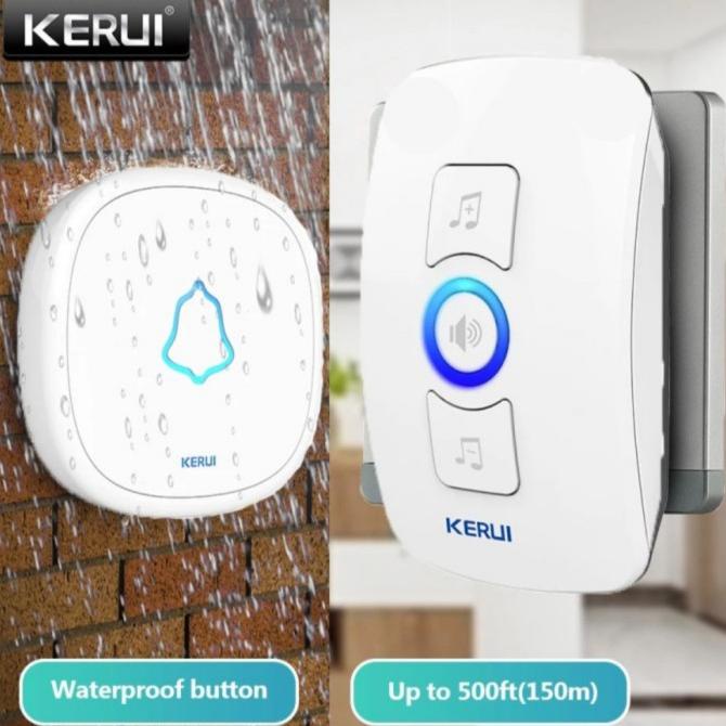 Jual Kerui M525 Wireless Door Bell Bel Pintu Rumah Doorbell Sinyal Kuat ...