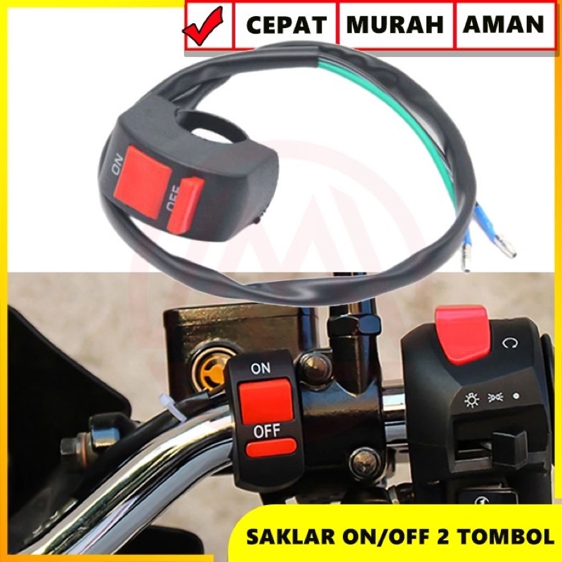 Jual Saklar On Off Stang Saklar Lampu Motor On Off Switch Universal