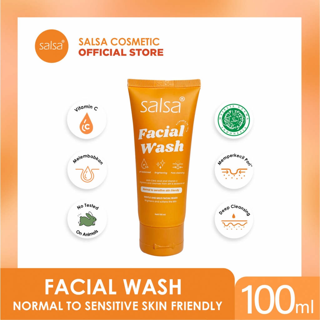 Jual SALSA Facial Wash Gentle and Mild (Sabun Pembersih Wajah untuk