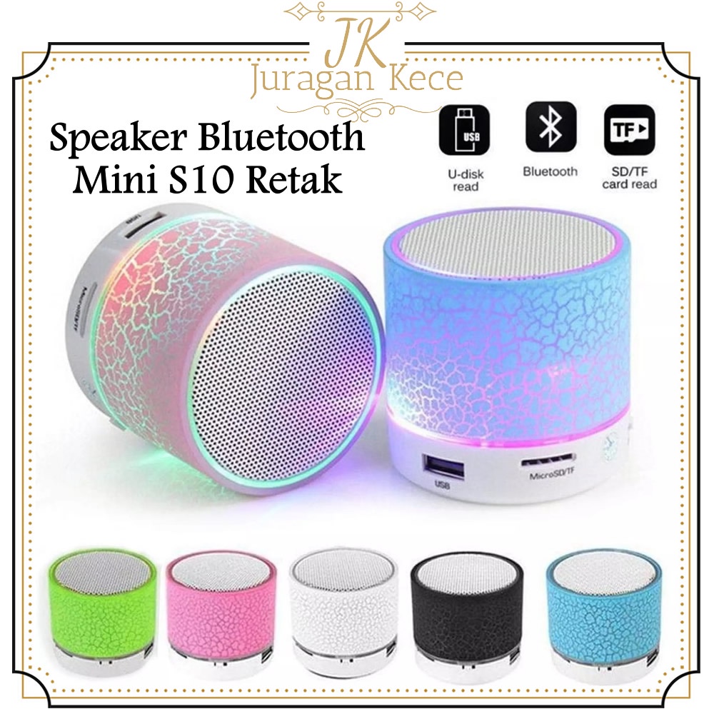 Jual Portable Mini Speaker Bluetooth S10 Retak Wireless USB FM Super ...
