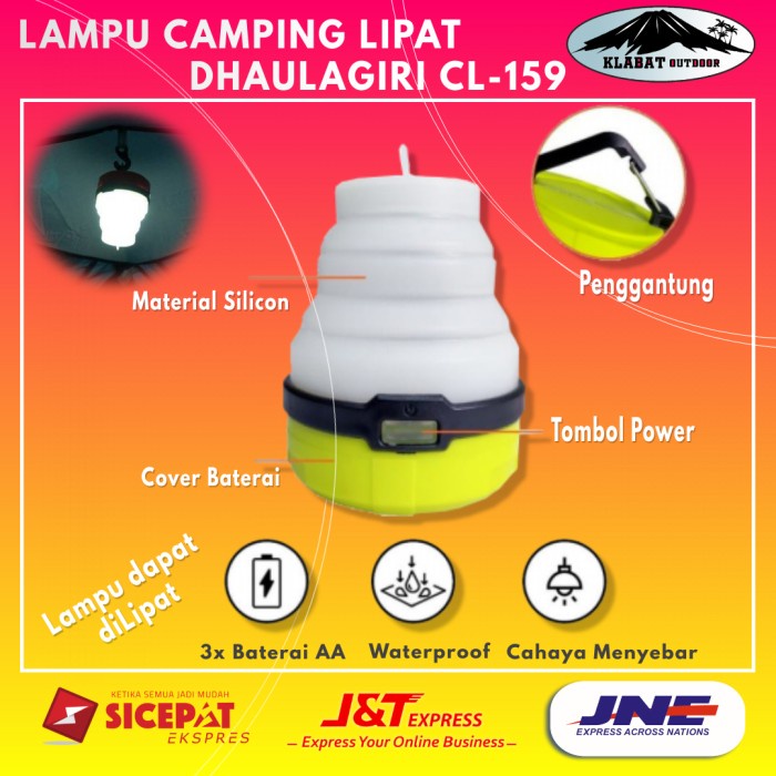 Jual Lampu Camping Lantern Lipat DHAULAGIRI CL 159 Tenda Kemping Light