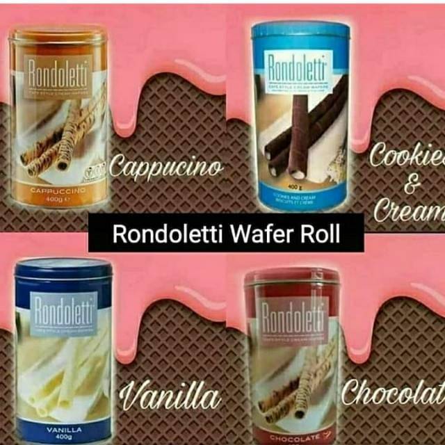 Jual Astor Rondoletti Wafer Roll 400gr Shopee Indonesia