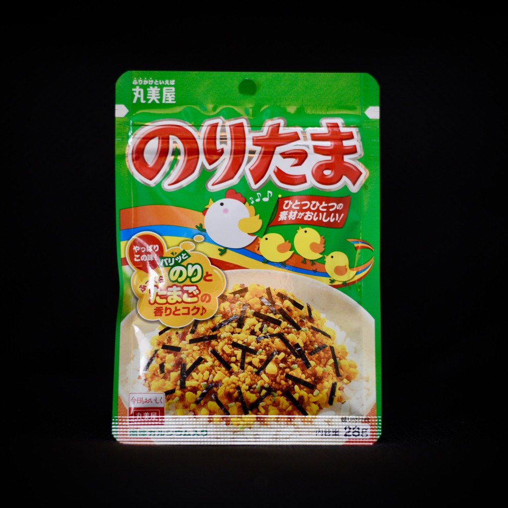 Marumiya Furikake Rice Seasoning - Egg & Toasted Seaweed Flavor, 25g (from Japan)