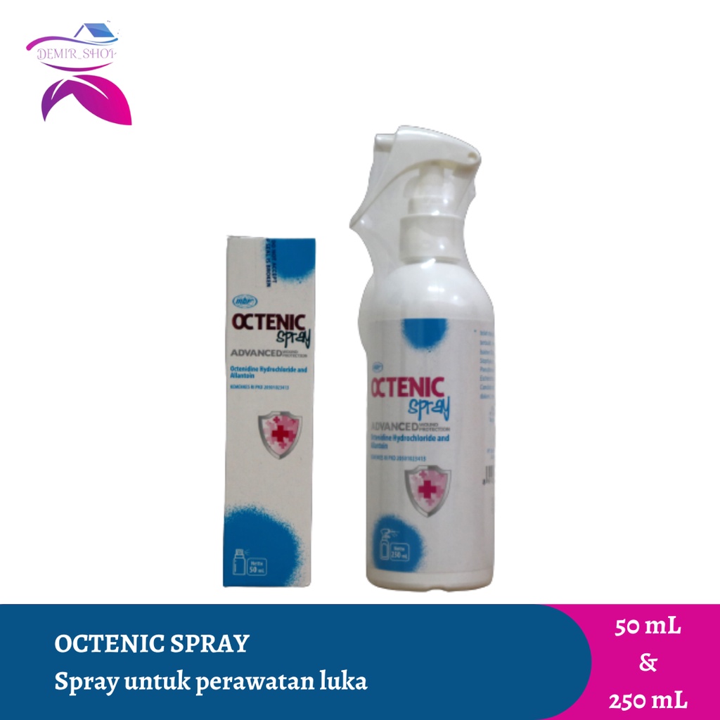 Jual Octenic Spray 50 mL dan 250 mL / Antiseptic Spray Perawatan Luka ...