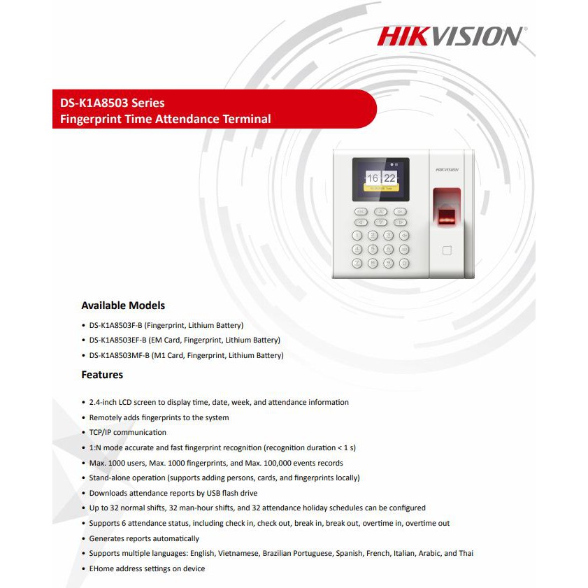 Jual Hikvision Access Control DS-K1A8503EF | Shopee Indonesia