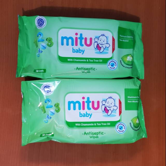 Jual Mitu Antiseptic Wipes 50 sheets | Shopee Indonesia