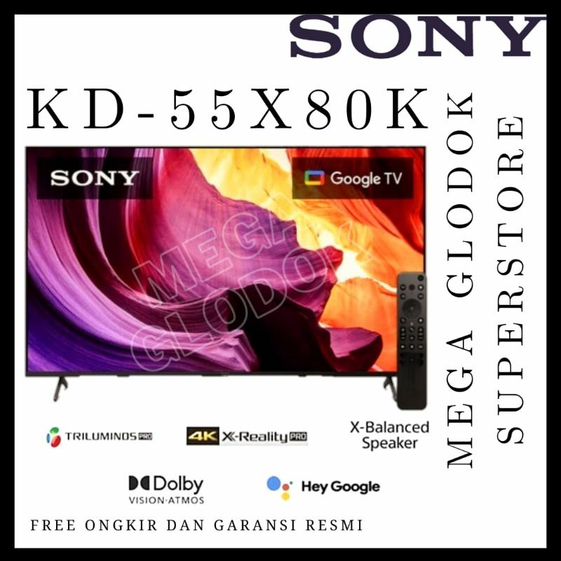 Jual SONY 55X80K UHD 4K SMART ANDROID TV 55 INC KD-55X80K | Shopee ...