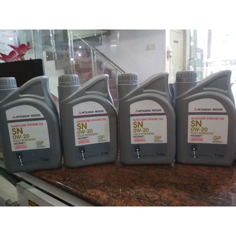 Jual mitsubishi oil Xpander OW20 original genuine parts gratis filter