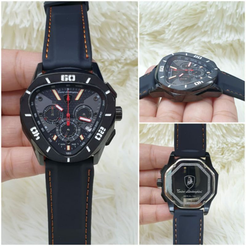 Jual Jam Tangan Lamborghini Tonino Cronograp Super Premium Graden Aaa Tali Rubber Jamtangan