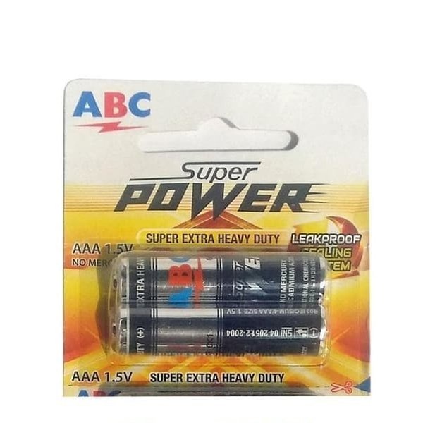 Jual ABC Baterai Super Power R03 Pack Isi 2pcs 5320 | Shopee Indonesia