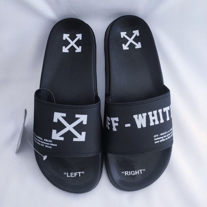 Sandal slop off white new arrivals