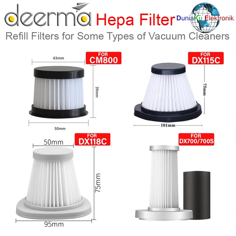 Jual Refill Filter Vacuum Cleaner DEERMA Penyedot Debu Original ...