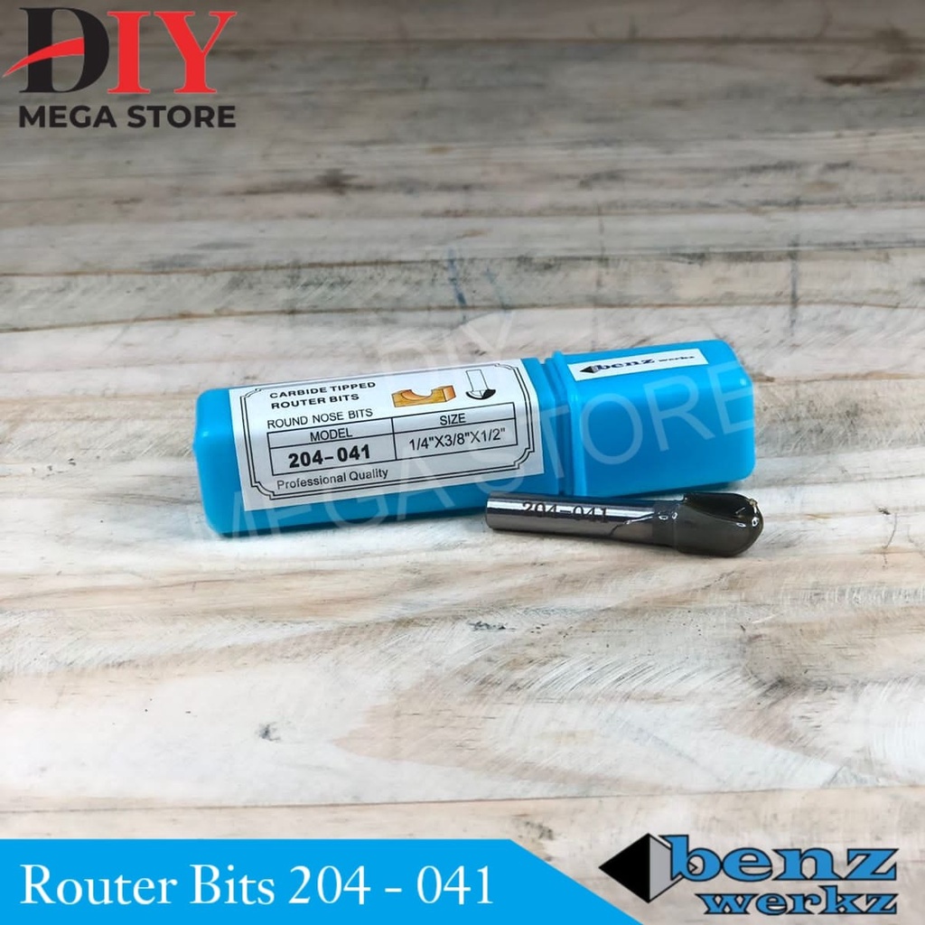 Jual Router round nose bit / mata profil 9,5 mm x 1/4