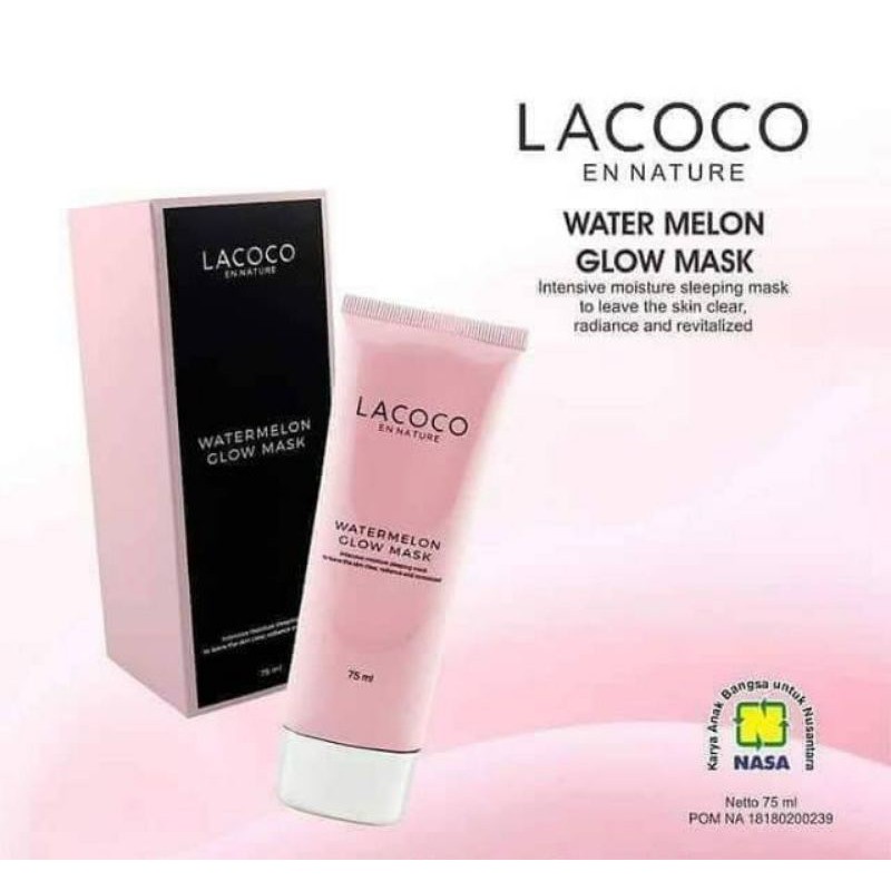 Jual Watermelon Glow Mask Lacoco Looke Nasa, sleeping mask terbaik ...