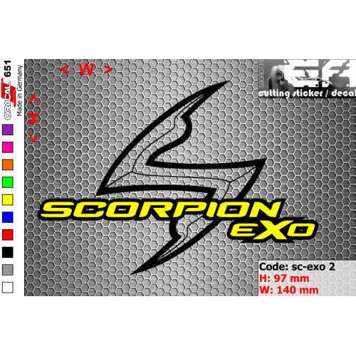 Jual ea cutting sticker / decal Code: sc-exo 2 ( scorpion ) | Shopee ...