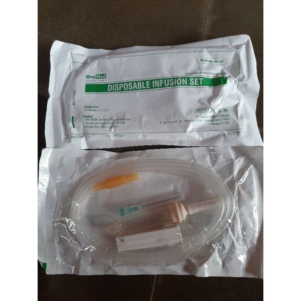 Jual Infusion Set Infus Dewasa One Med Original Shopee Indonesia