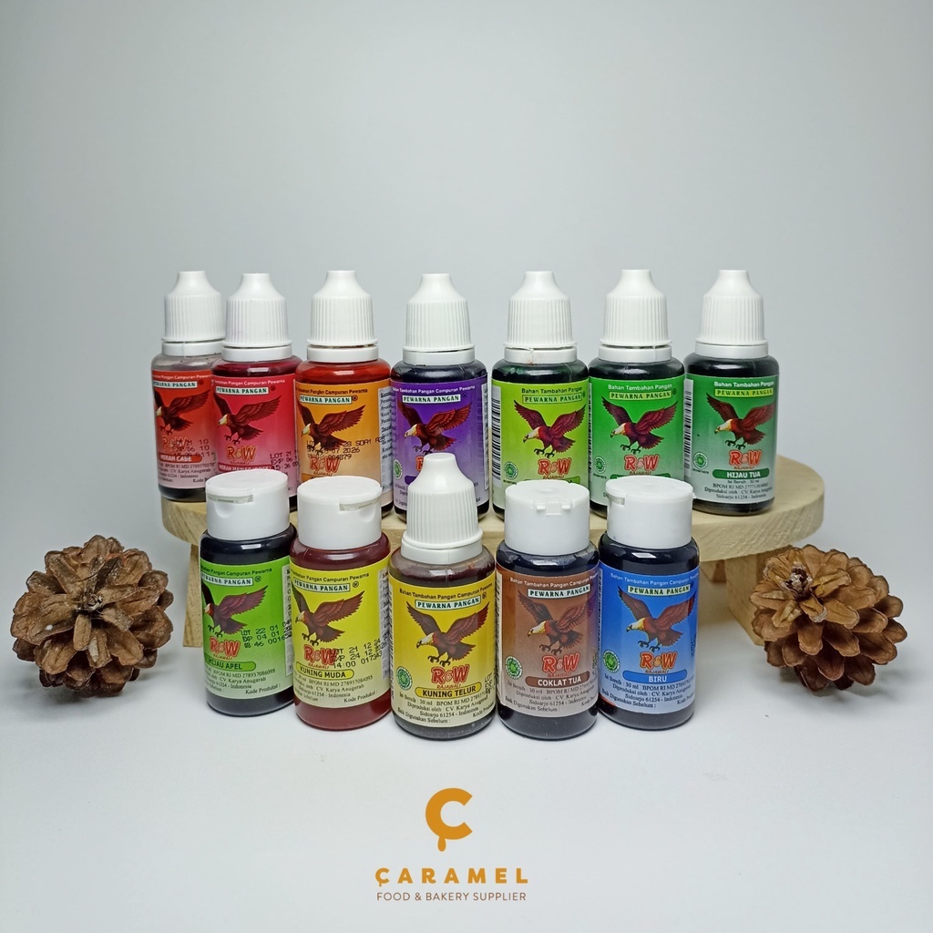 Jual Pewarna R&W 30ml - Food colouring - Pewarna makanan rajawali ...