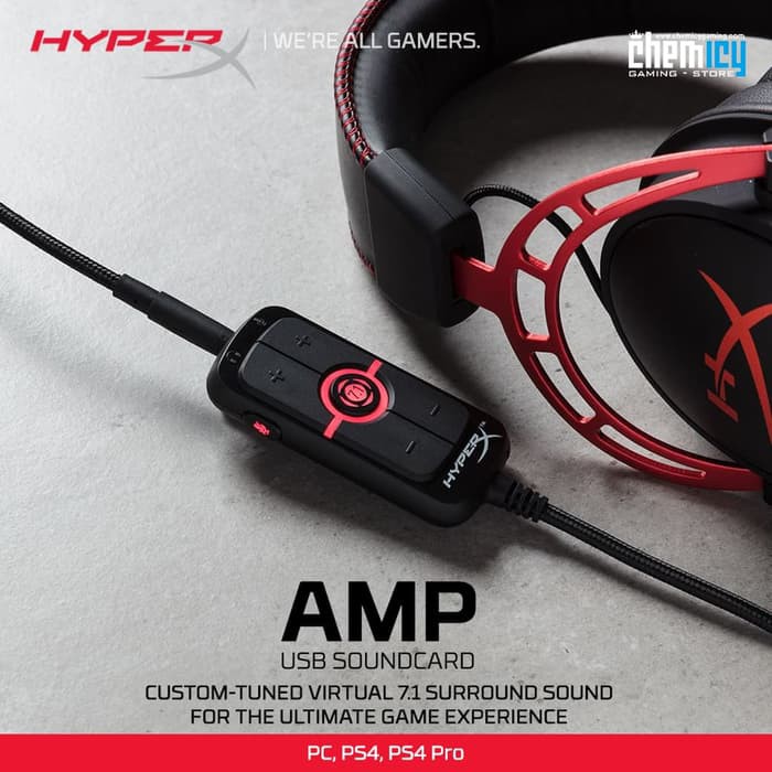 Jual HyperX AMP USB Sound Card / Soundcard 7.1 Virtual Surround Sound Shopee Indonesia