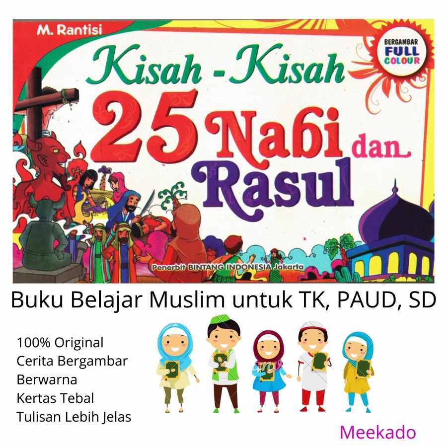 Jual Buku Kisah-Kisah 25 Nabi Dan Rasul Bergambar Berwarna Murah Meriah ...