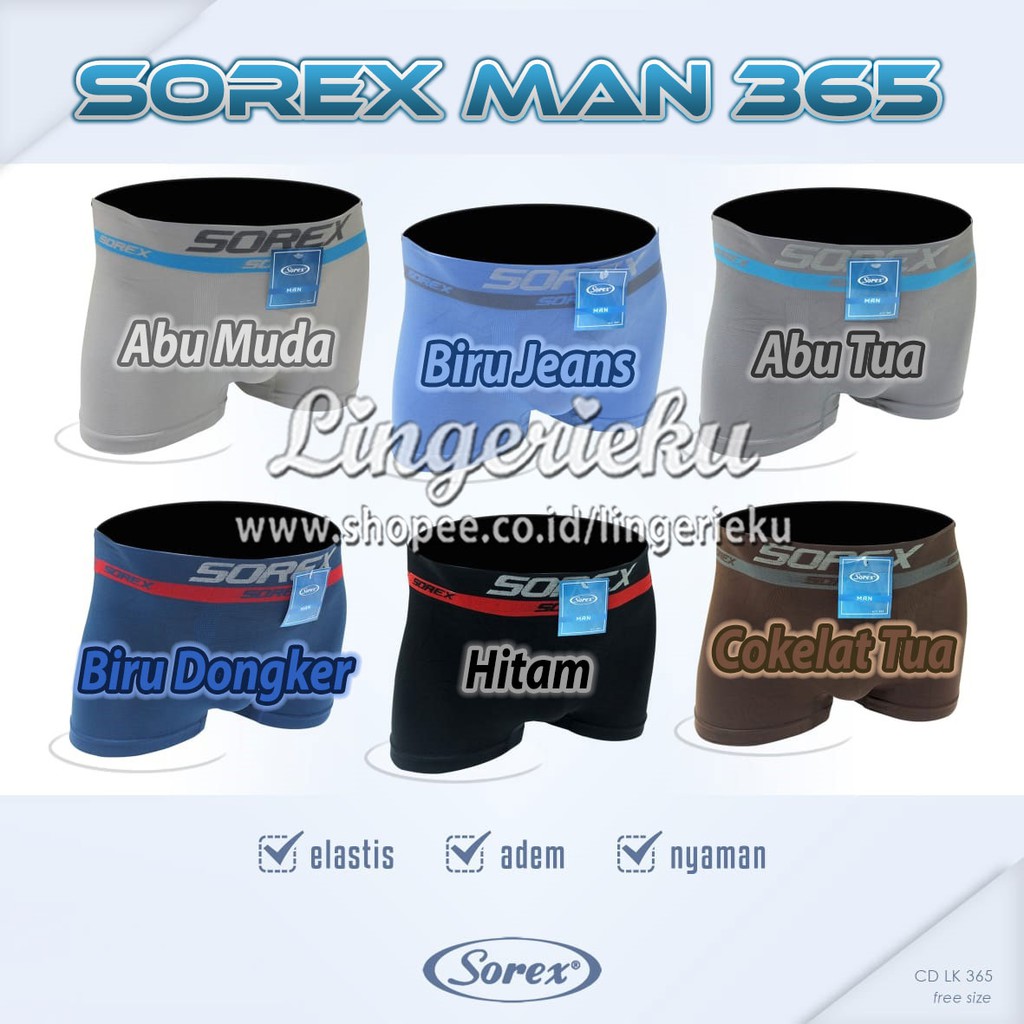 Jual Sorex 365 CD Celana Dalam Pria Dewasa Sorex Man Model Boxer