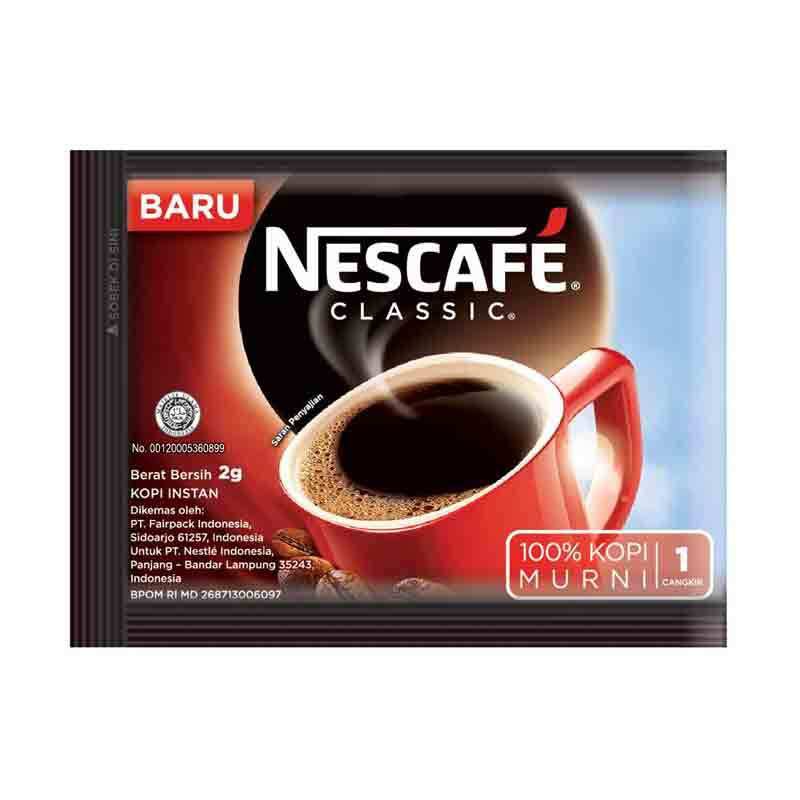 Jual Nescafe Classic Sachet Minuman Kopi Instan [10 Sachet/ 2 g