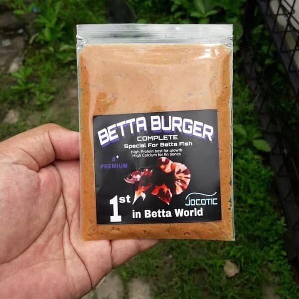 Jual Betta Burger Pakan Makanan Ikan Cupang Burayak Mirip Cacing Beku