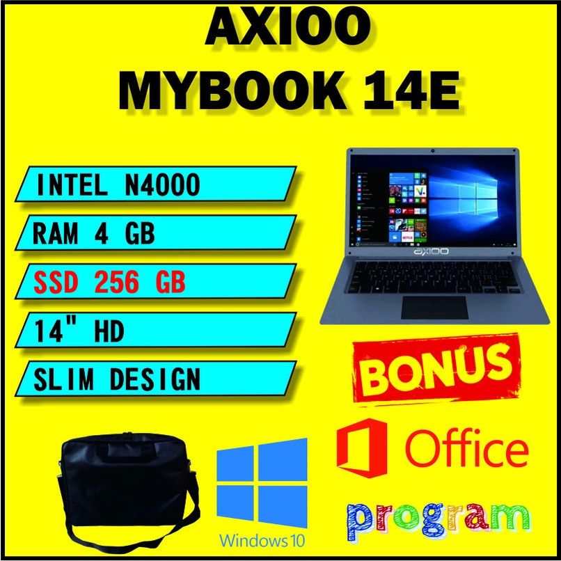 Jual AXIOO MYBOOK 14E INTEL L N4000 RAM 4GB SSD M 2 256 GB 14