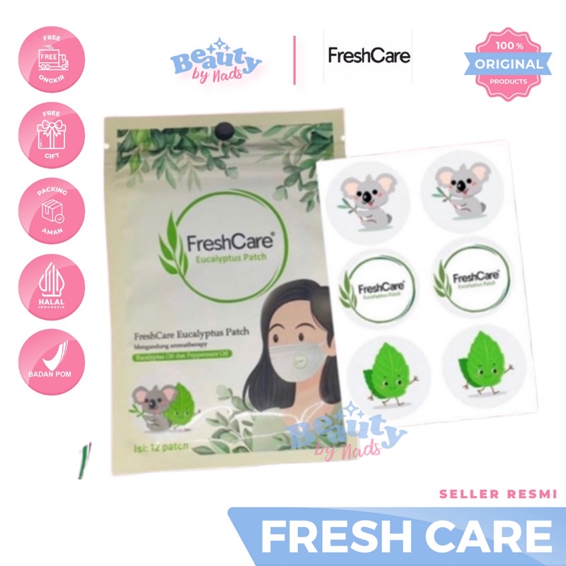 Jual [READY] FRESHCARE ISI 12 PATCH UNTUK MASKER FRESH CARE Eucalyptus ...