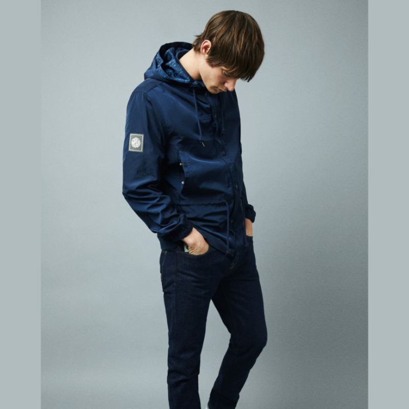 Jual Pretty Green Ridley Jacket Navy Original | Shopee Indonesia