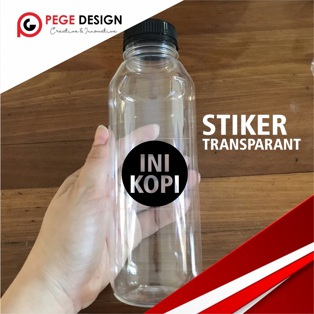 Jual STIKER LABEL MINUMAN BOTOL//STIKER TRANSPARAN//STIKER LABEL ...