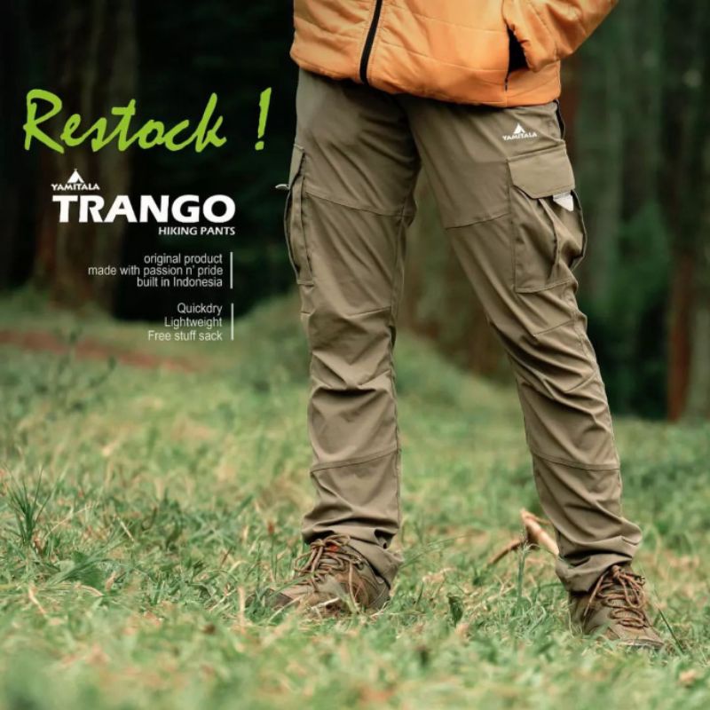 Pantaloni Lunghi Da Uomo Trango Drohmo SF - Giallo/Arancione Per Sport E Tempo Libero