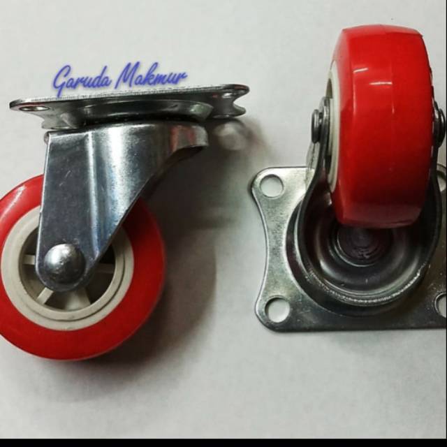 Jual Roda PU 2 inch putar (1pcs) | Shopee Indonesia